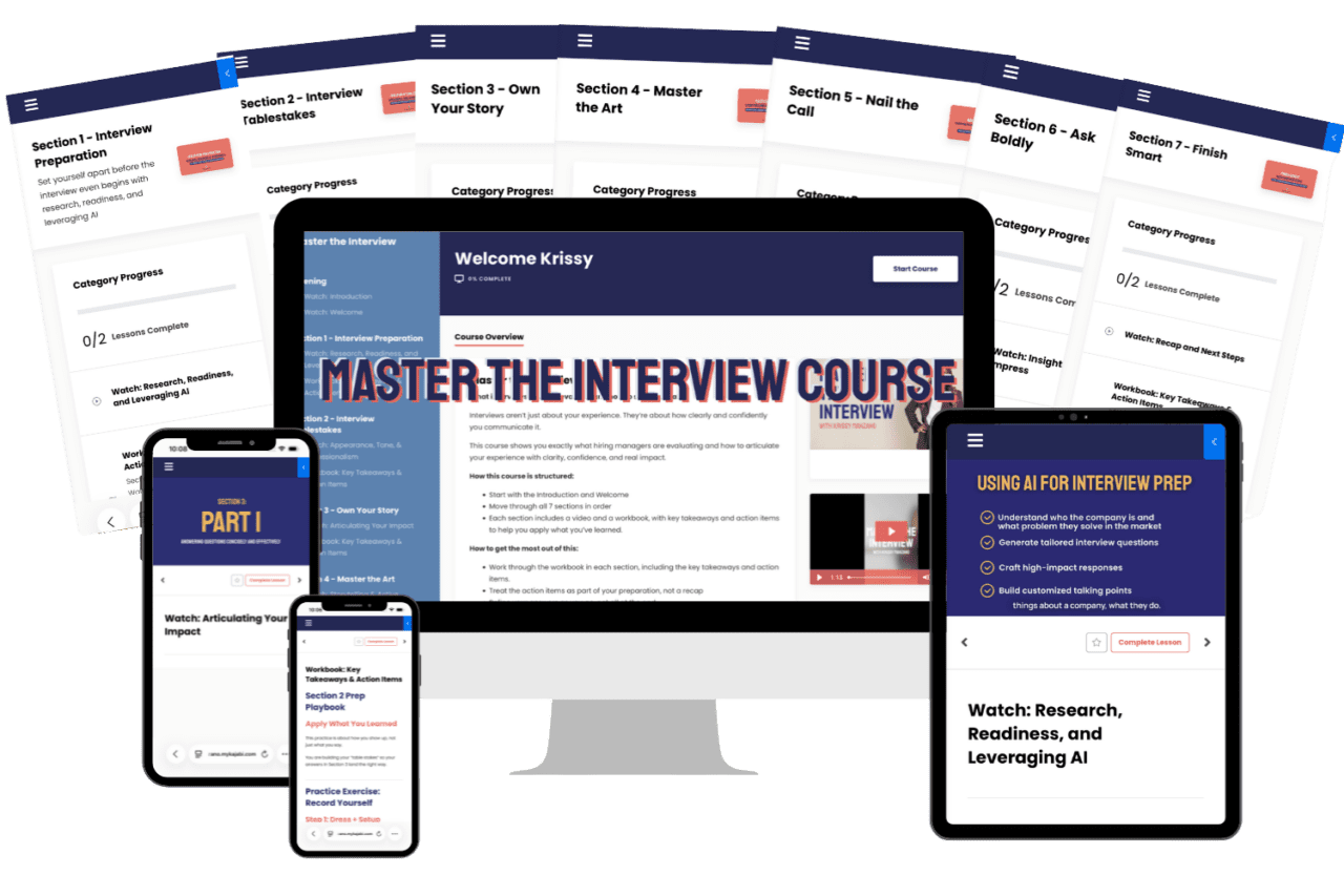 Master the Interview: Job Interview Preparation Master Class